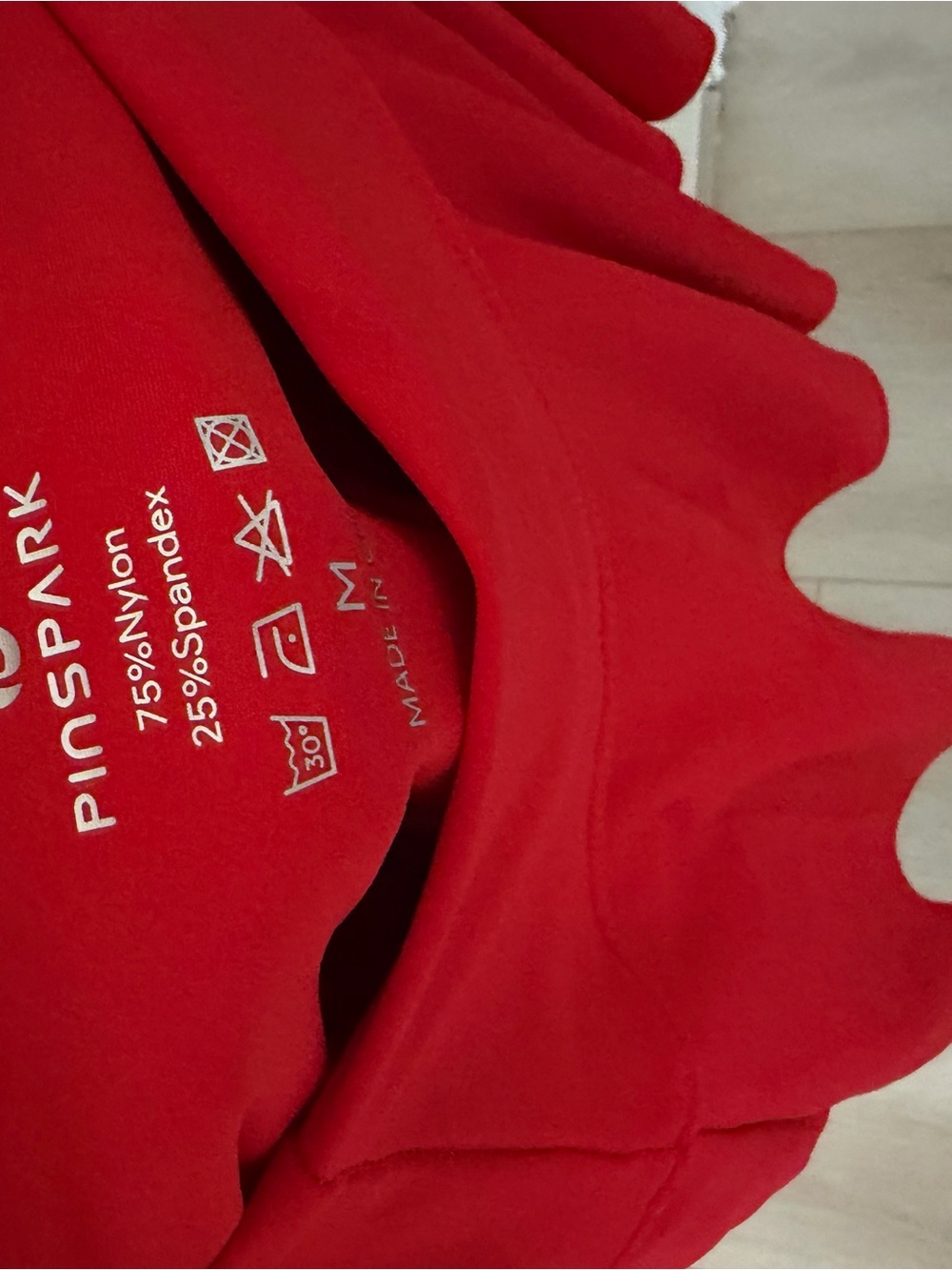 Bright Red Circle Skirt - Women's Tennis Style - Picture 4 of 8